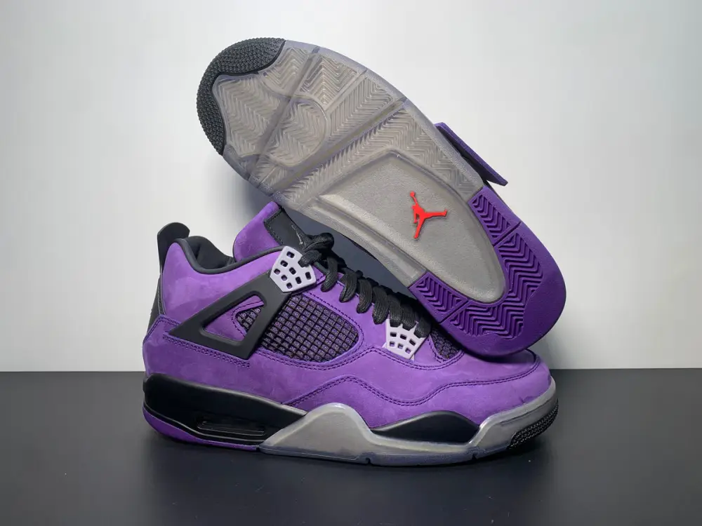 Air Jordan 4 Retro x Travis Scott Purple Friend's and Family 