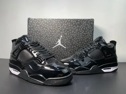 Air Jordan 4 11Lab4 Black Patent 