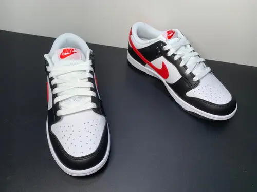Nike Dunk Low 'Black White Red' 