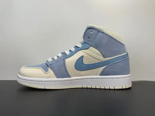Nike Air Jordan 1 Mid Mixed Textures Blue 