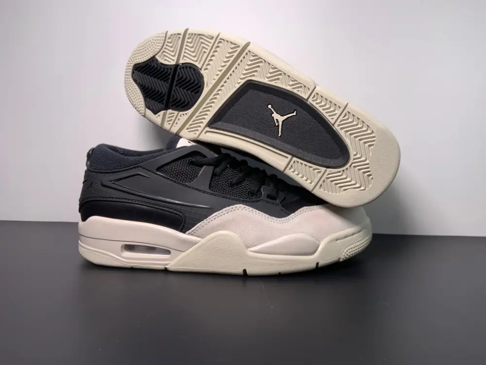 Air Jordan 4 RM Black Light Bone-Dark Grey FQ7939-001 