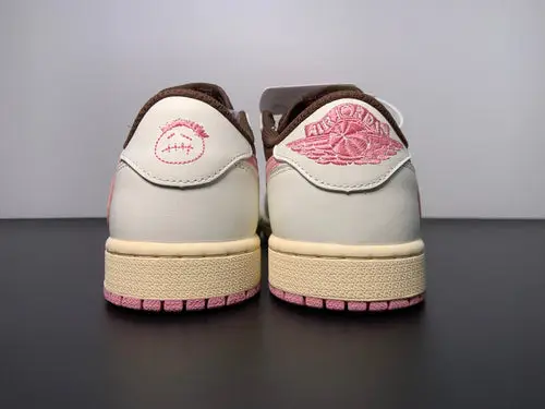 Travis Scott x Air Jordan 1 Low OG “Dark Pony Pink Oxford” DZ4137-206 
