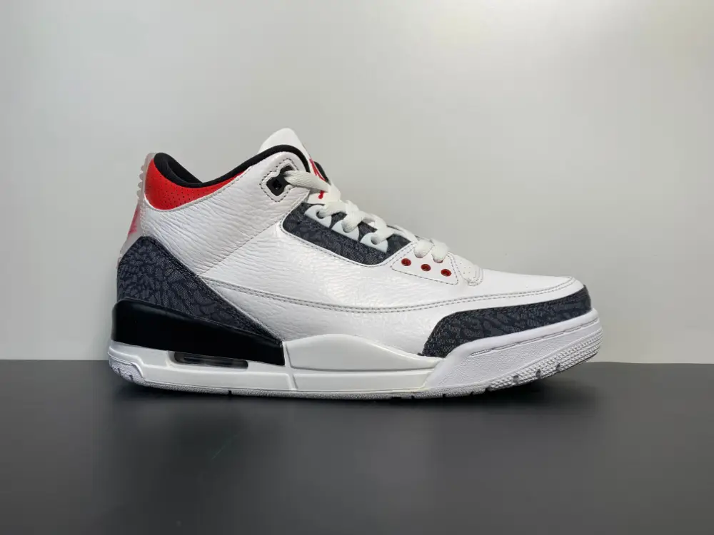 Air Jordan 3 Retro SE Fire Red Denim (GS) CZ6433-100 ED04D476
