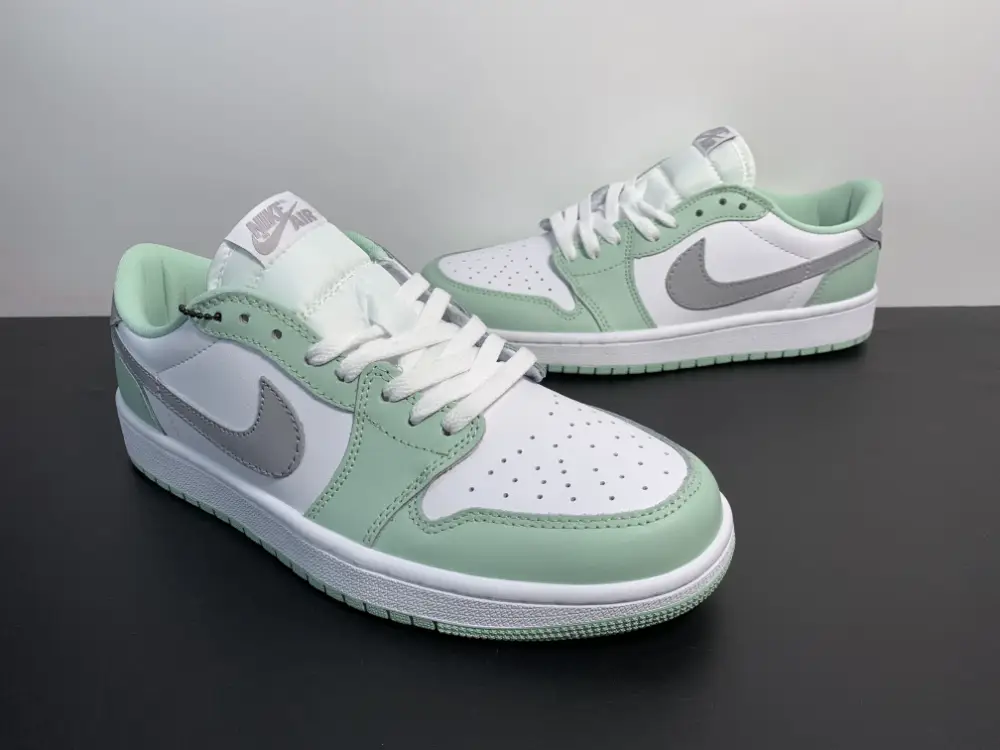 Air Jordan 1 Low White Green 