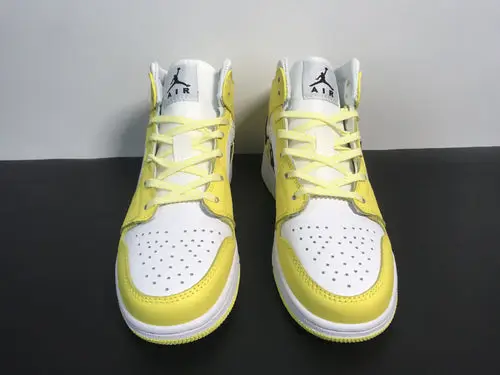 Air Jordan 1 Mid SE GS Dynamic Yellow Rose Patch AV5174-700 
