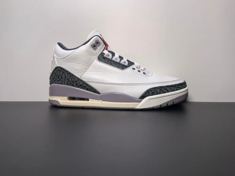Nike Air Jordan 3 Retro Summit White Fire Red 'Cement Grey' B961B2169