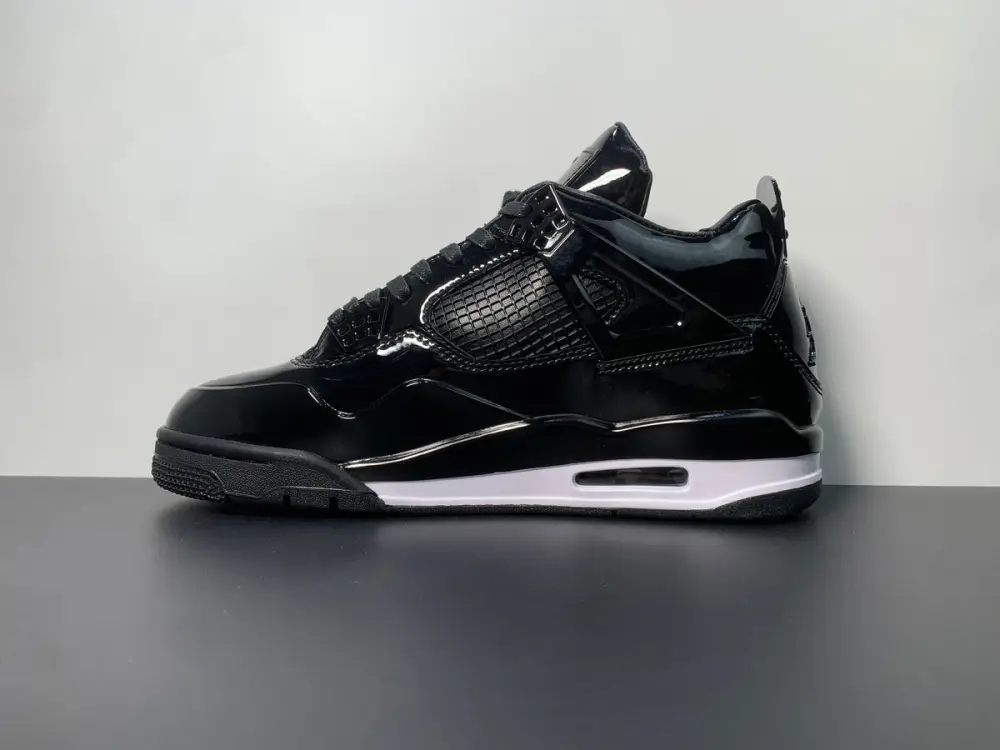 Air Jordan 4 11Lab4 Black Patent 