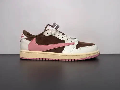 Travis Scott x Air Jordan 1 Low OG “Dark Pony Pink Oxford” DZ4137-206 