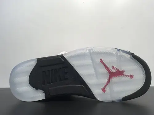 Air Jordan 5 Low Golf 'Fire Red' White Black Metallic Silver Fire Red 