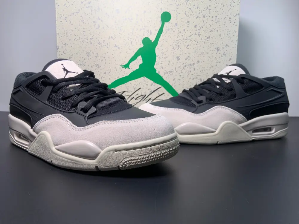 Air Jordan 4 RM Black Light Bone-Dark Grey FQ7939-001 