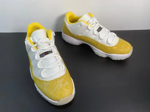Air Jordan 11 Low WMNS Yellow Snakeskin AH7860-107 