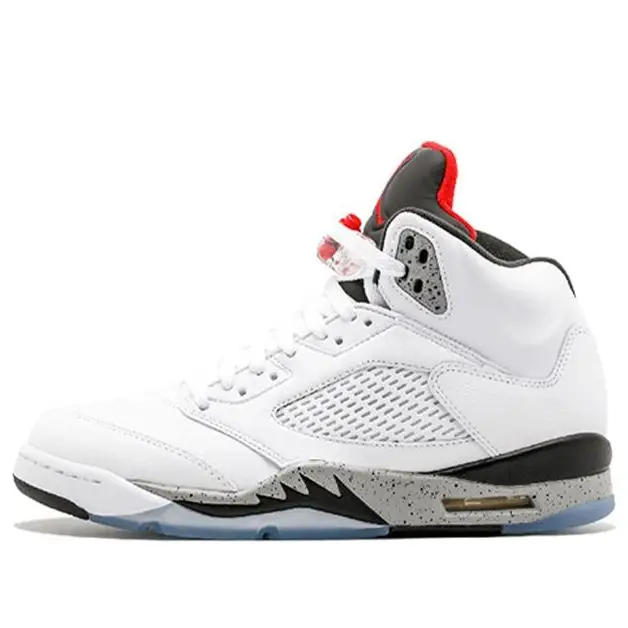 Air Jordan 5 Retro BG White Cement 440888-104 