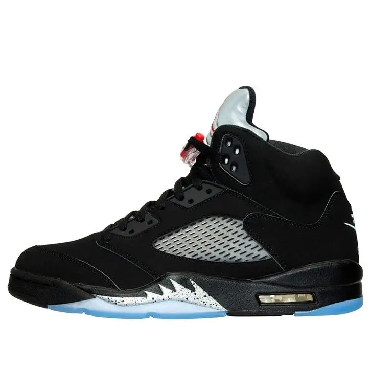 Air Jordan 5 Retro Black Metallic Silver 845035-003 