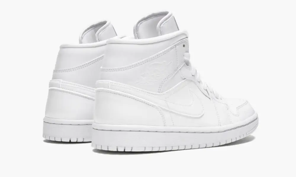 WMNS Air Jordan 1 Mid "Triple White Patent Leather" 