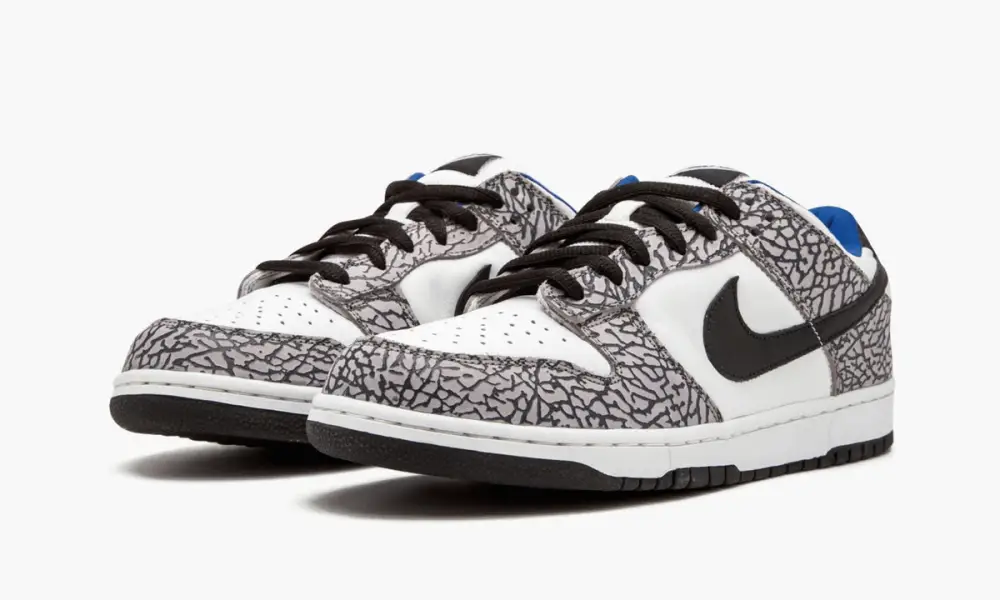 SB Dunk Low Pro "Supreme - White Cement" 