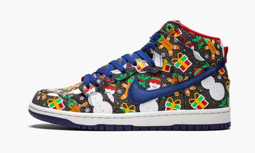 SB Dunk High TRD QS "Ugly Christmas Sweater" 