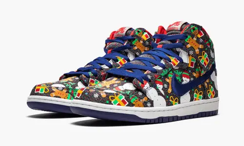 SB Dunk High TRD QS "Ugly Christmas Sweater" 