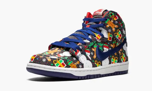 SB Dunk High TRD QS "Ugly Christmas Sweater" 