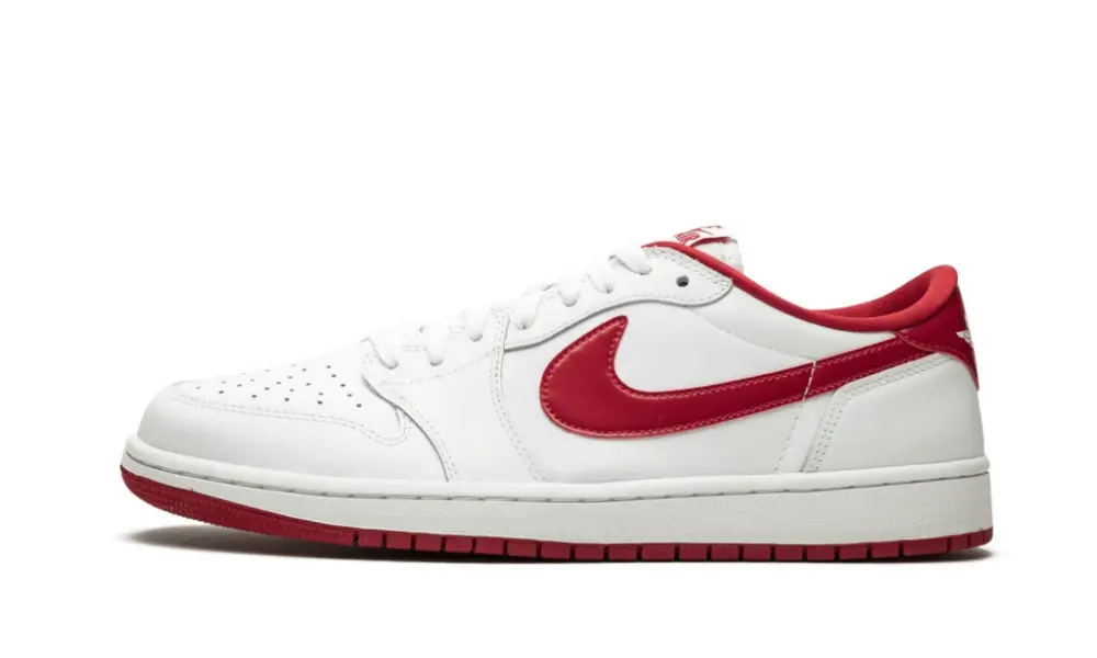 Air Jordan 1 Retro Low OG "White   Varsity Red" 