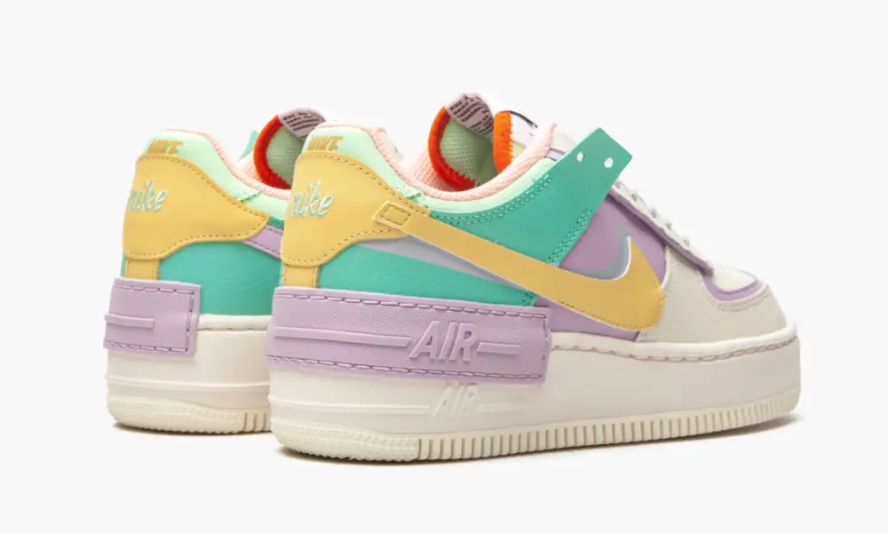 W AF1 Shadow "Pale Ivory   Pastel Multicolor" 