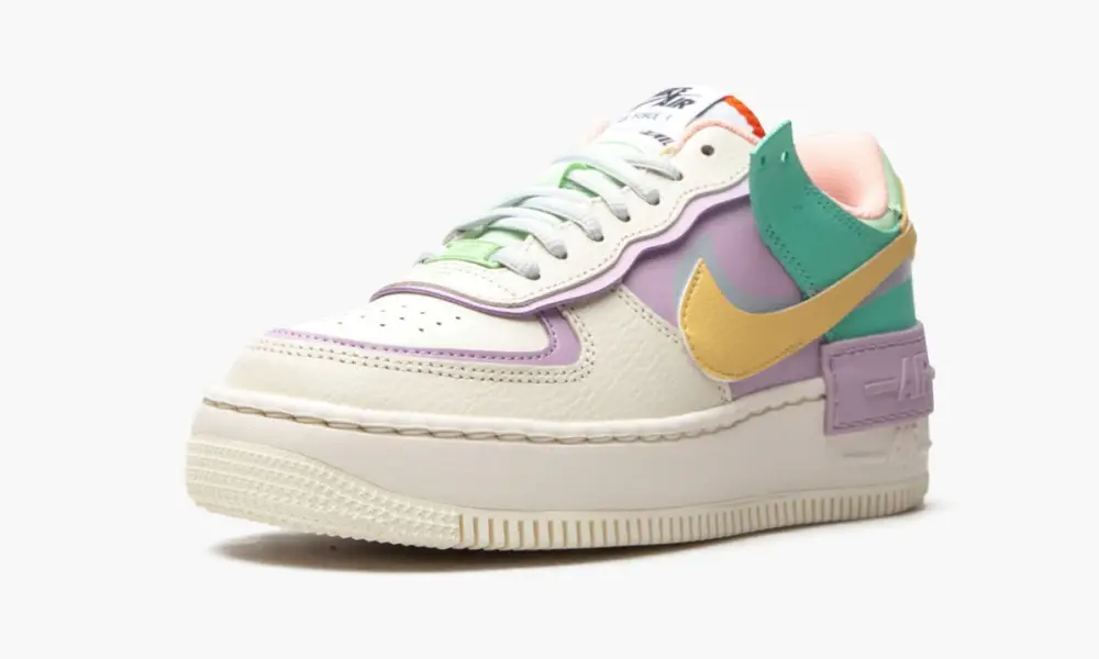 W AF1 Shadow "Pale Ivory Pastel Multicolor"