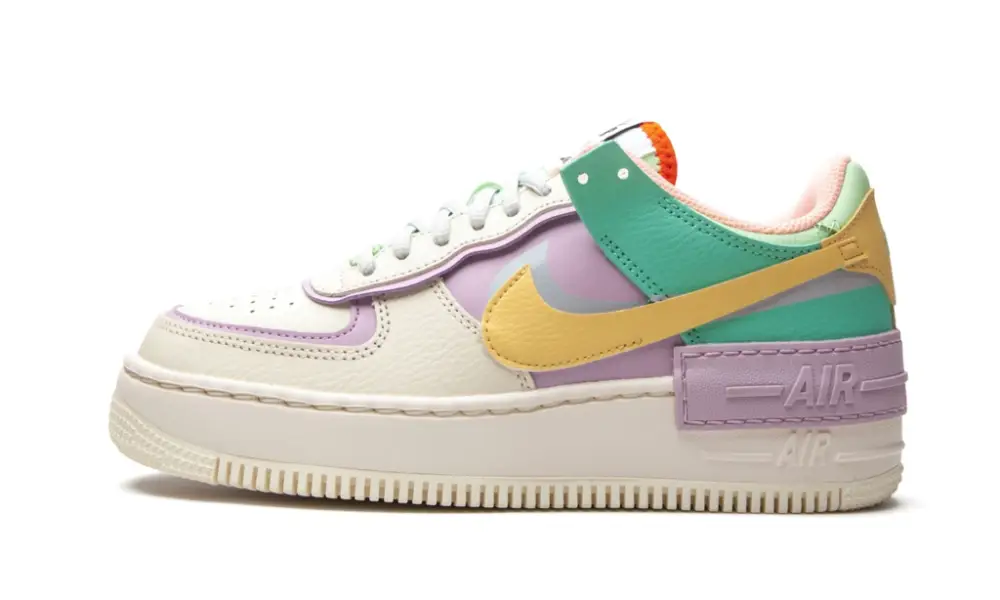W AF1 Shadow "Pale Ivory Pastel Multicolor"