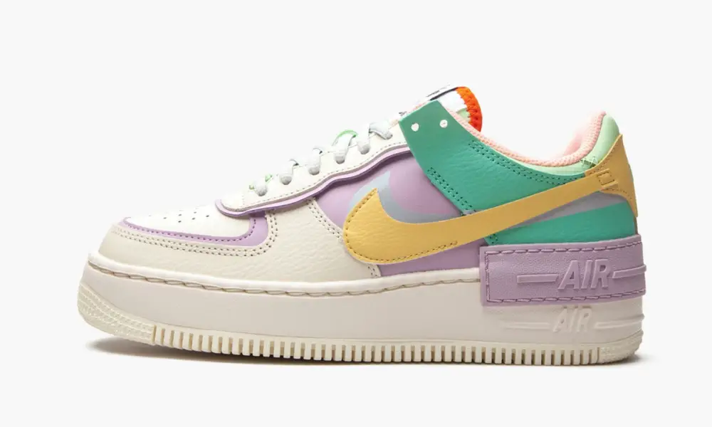 W AF1 Shadow "Pale Ivory Pastel Multicolor"