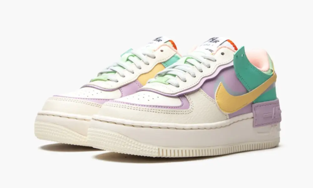 W AF1 Shadow "Pale Ivory Pastel Multicolor"
