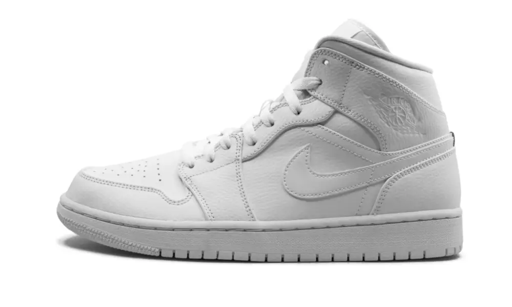 Air Jordan 1 Mid "Triple White" 