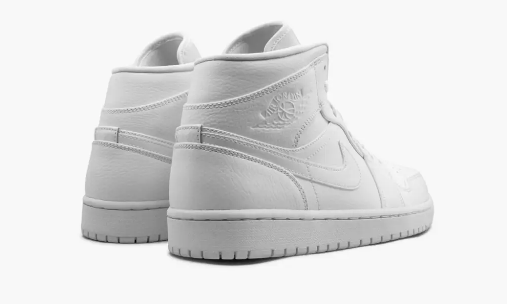 Air Jordan 1 Mid "Triple White" 