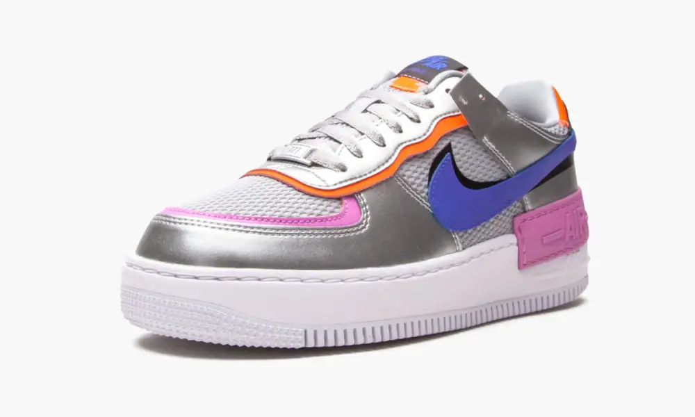 W AF1 Shadow "Metallic Silver" 