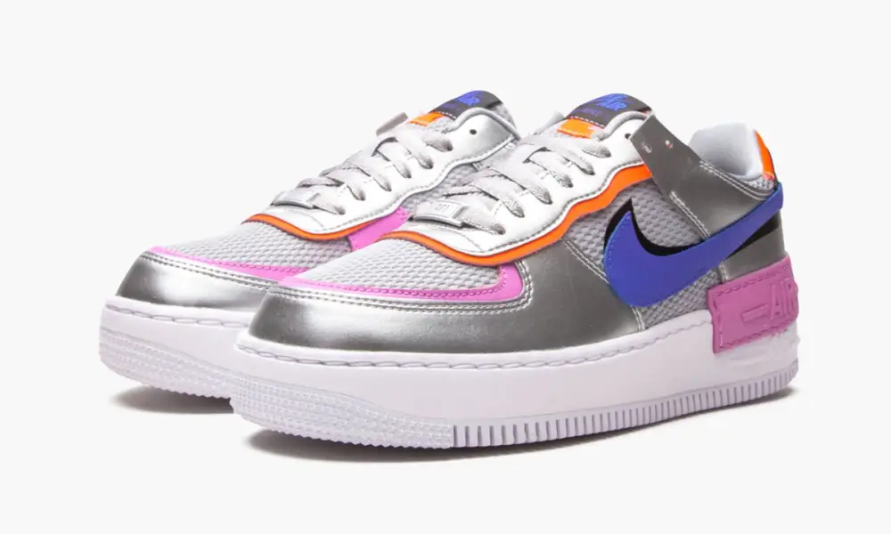 W AF1 Shadow "Metallic Silver" 