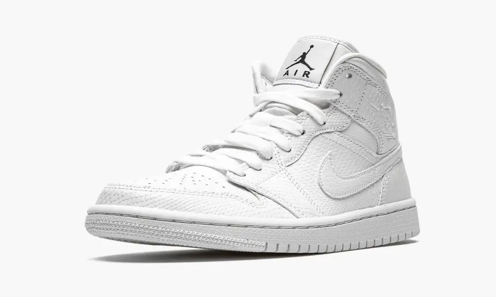WMNS Air Jordan 1 Mid "White Snakeskin" 