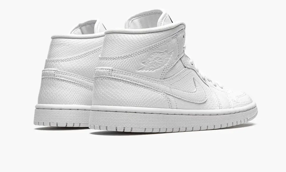 WMNS Air Jordan 1 Mid "White Snakeskin" 