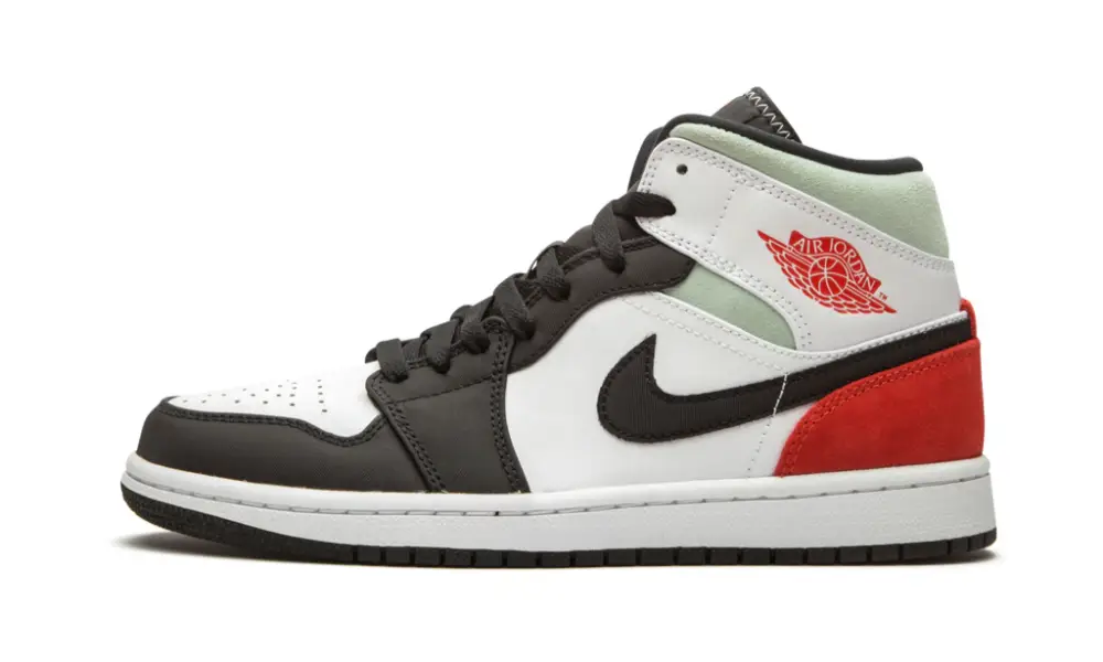 Jordan 1 Mid SE "Red Grey Black Toe" 