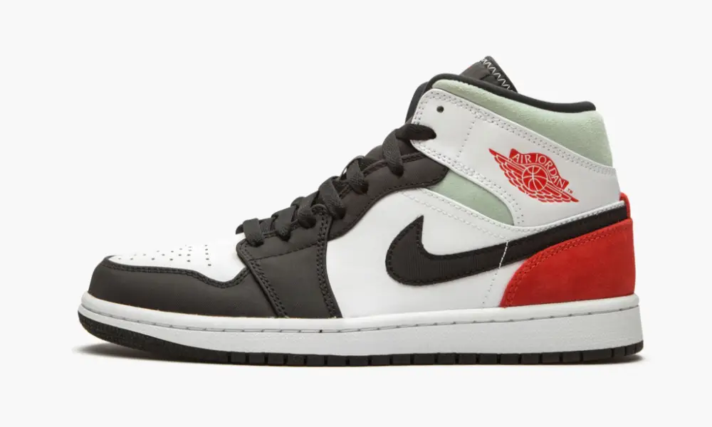 Jordan 1 Mid SE "Red Grey Black Toe" 