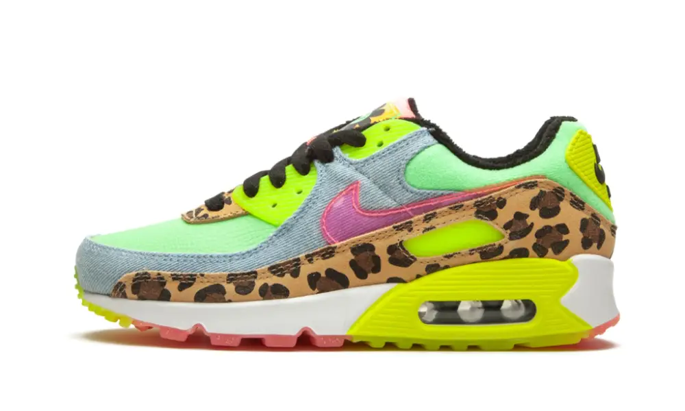 W Air Max 90 LX "Denim Leopard Print" 