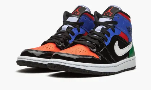 WMNS Air Jordan 1 Mid SE "Multicolor Patent" 