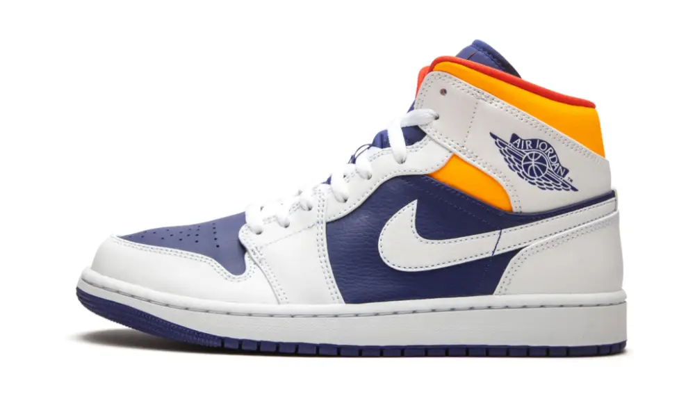 Air Jordan 1 Mid "Royal Blue Laser Orange"