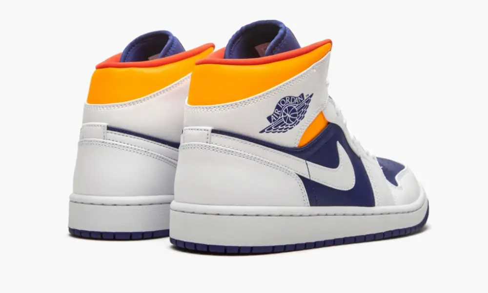 Air Jordan 1 Mid "Royal Blue Laser Orange"