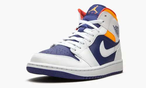 Air Jordan 1 Mid "Royal Blue   Laser Orange" 