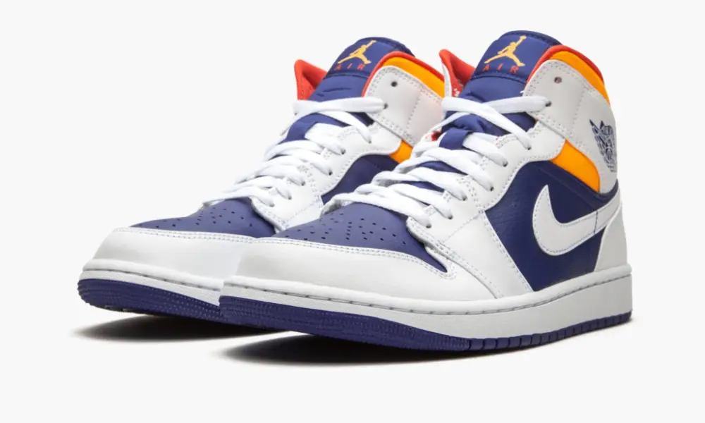 Air Jordan 1 Mid "Royal Blue Laser Orange"