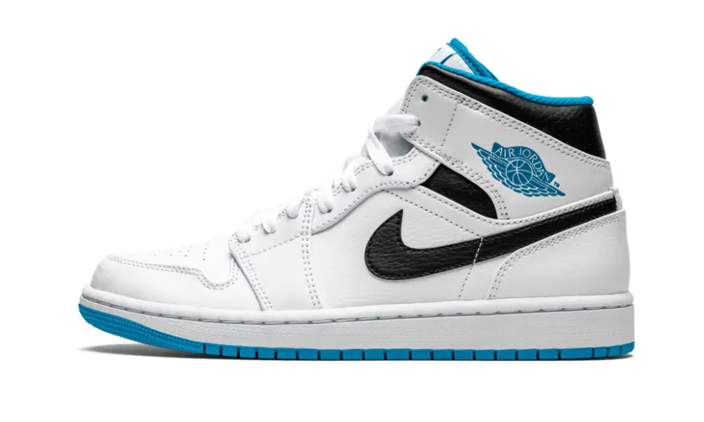 Air Jordan 1 Mid "White Laser Blue"