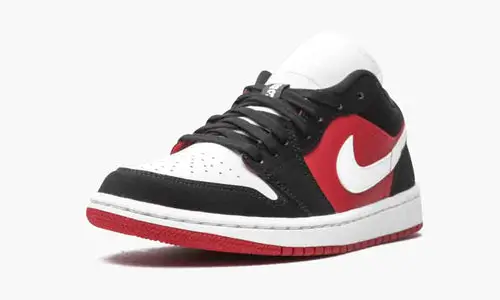 WMNS Air Jordan 1 Low "Black   White   Gym Red" 