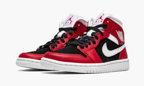 WMNS Air Jordan 1 Mid "Gym Red   Black" 