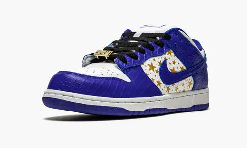 SB Dunk Low "Supreme - Stars - Hyper Blue" 
