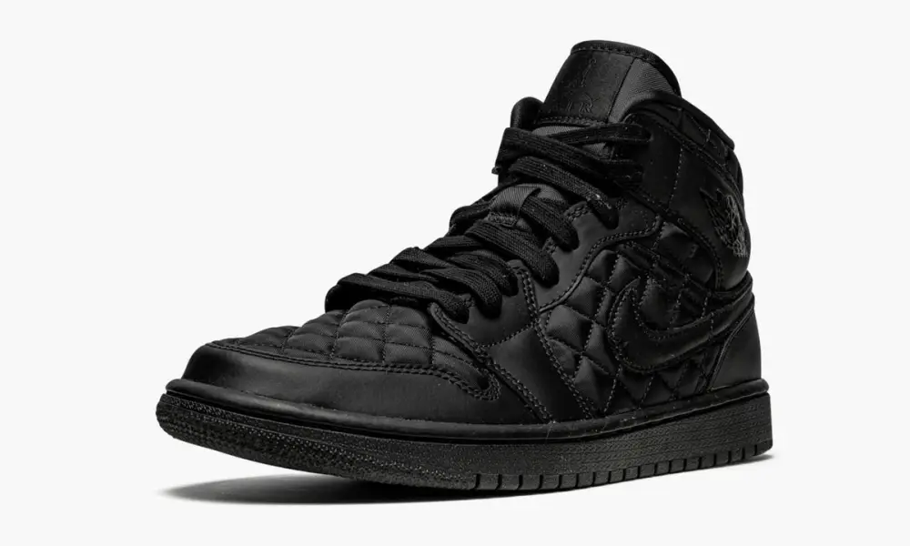 WMNS Air Jordan 1 Mid Quilted "Black" 