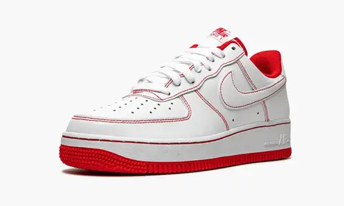 Air Force 1 Low '07 "Contrast Stitch - White University Red" 