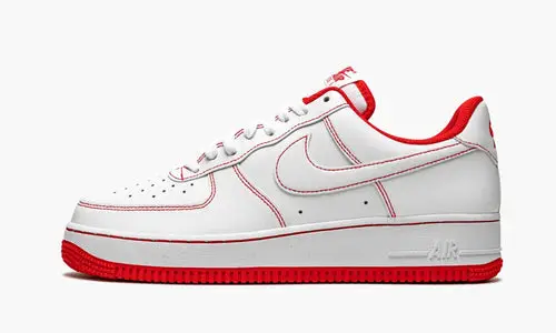 Air Force 1 Low '07 "Contrast Stitch - White University Red" 