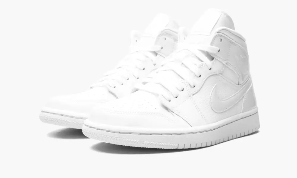 WMNS Air Jordan 1 Mid "Triple White" 